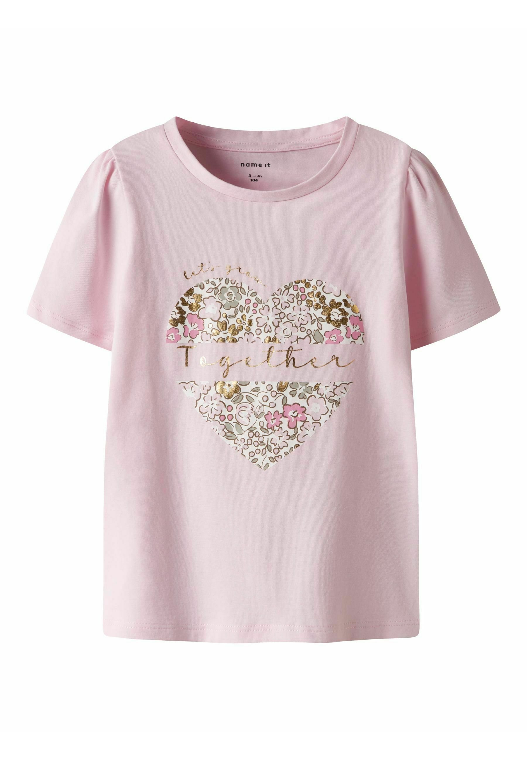 Name it REGULAR FIT Camiseta estampada ballerina/nude