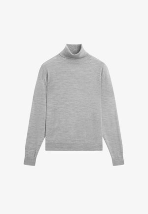 Massimo Dutti, Melange wool blend coat - Maglione - grey