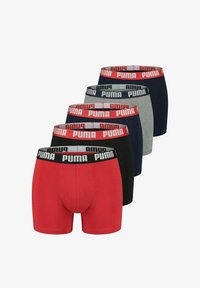 Unausgewählt, blau rot schwarz