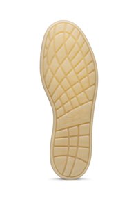 Sole in beige con un motivo scanalato per una migliore aderenza e il marchio "VOILE BLANCHE" embossato al centro.
