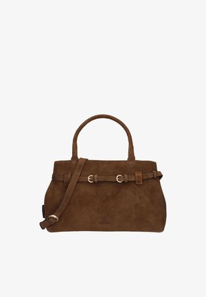 Fred de la Bretoniere, FRED DE LA BRETONIERE DAMES HANDTASSEN NALANI SHOULDER BAG NUBUCK. - Sac à main - dark brown