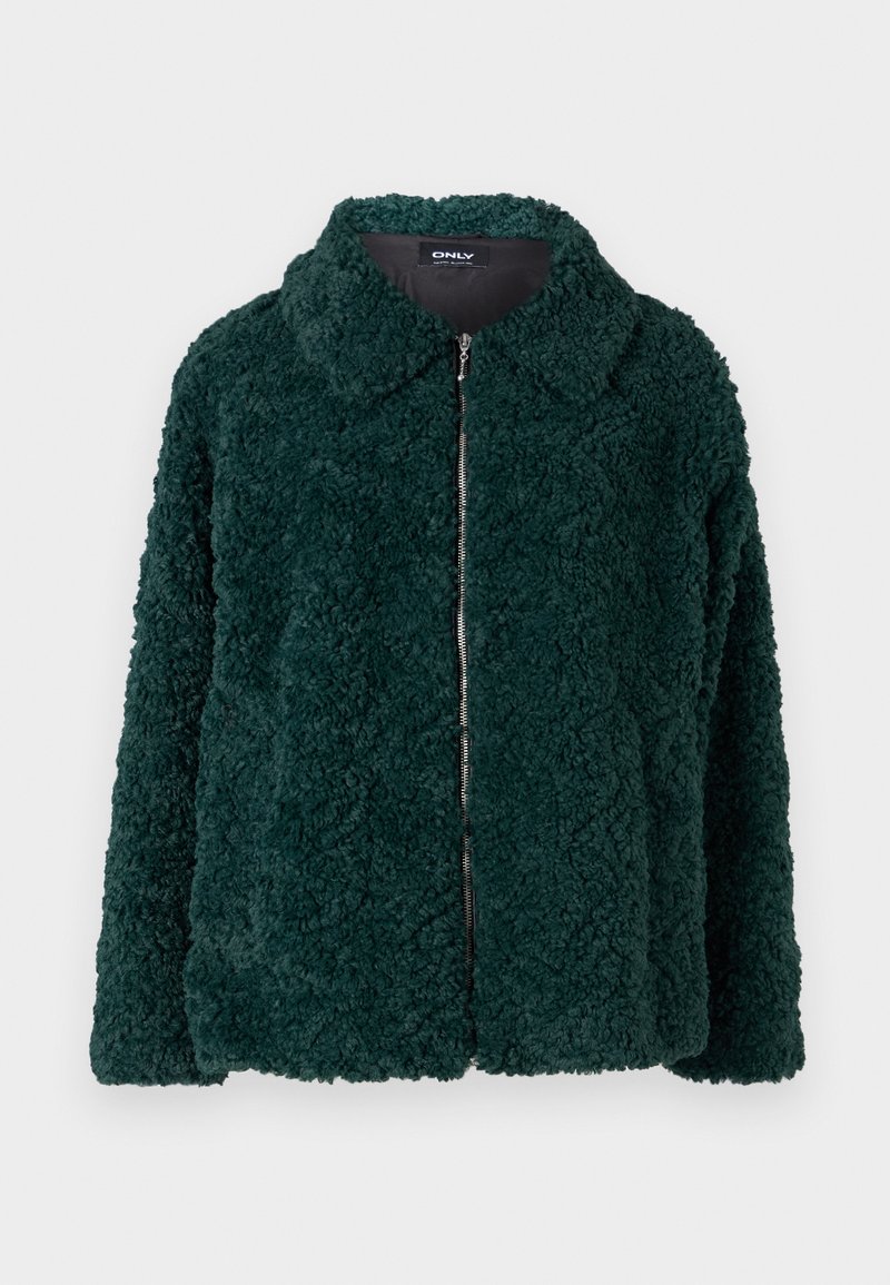 Only Winterjas donkergroen Only Winterjas donkergroen