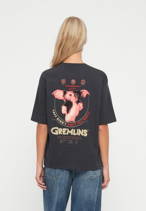 NMKARLA HALLOWEEN LICENSE  - Print T-shirt - obsidian