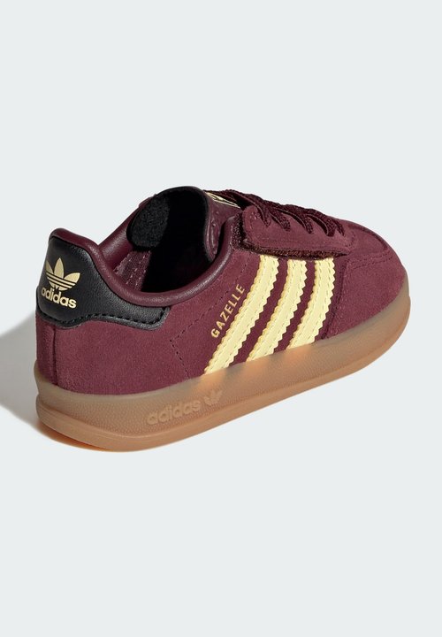 adidas GAZELLE INDOOR CF EL I UNISEX - Baby shoes - maroon almost yellow gold-coloured metallic — foto 4