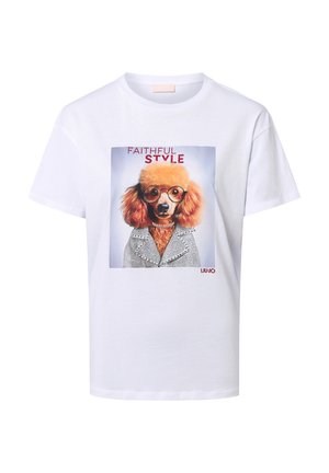 Print T-shirt - weiß