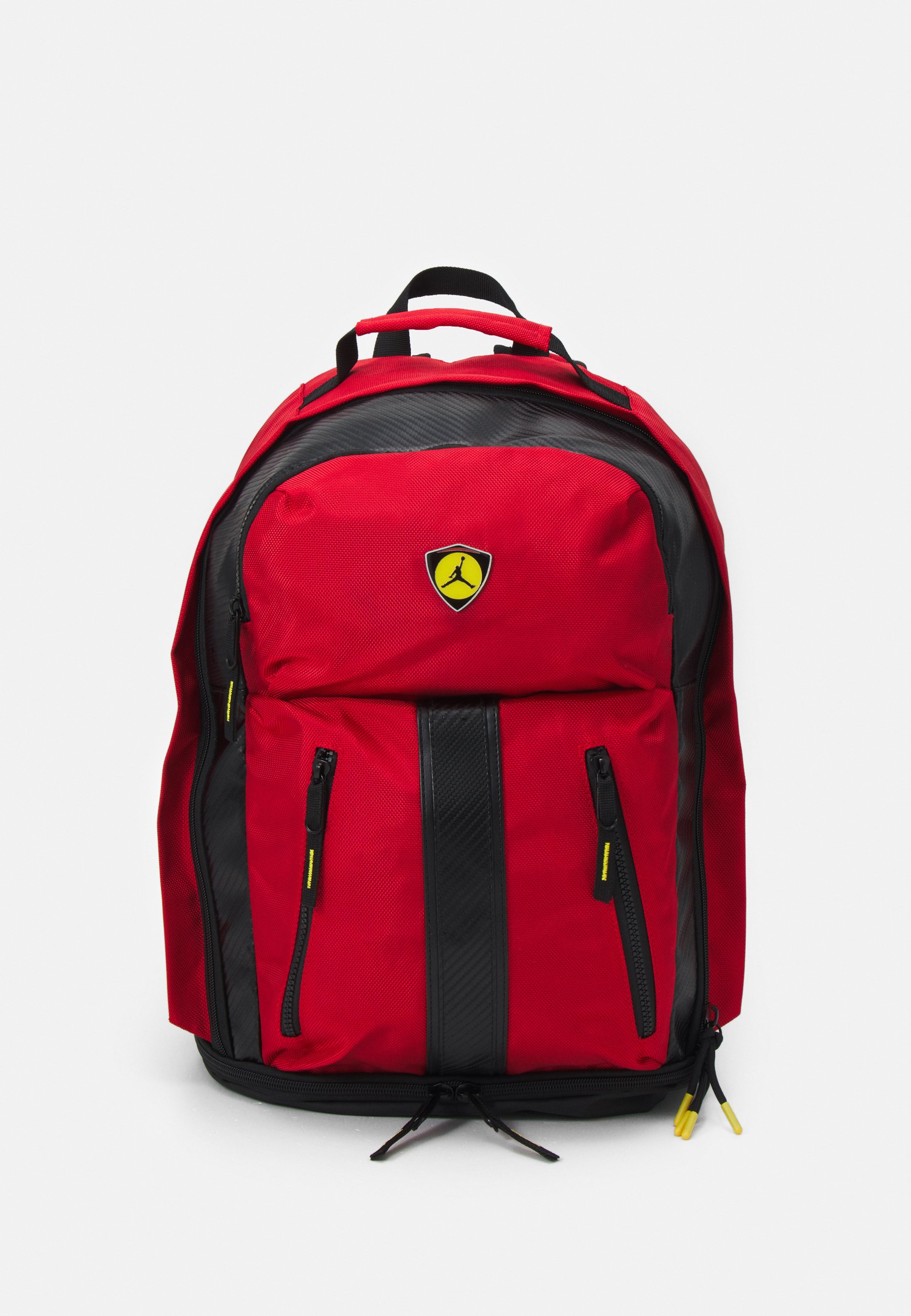 red leather jordan backpack
