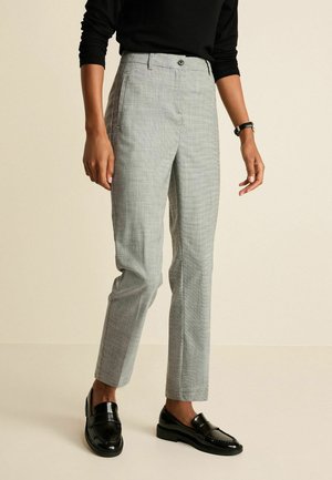 TAILORED CHECK SLIM PETITE  - Chinos - black white check
