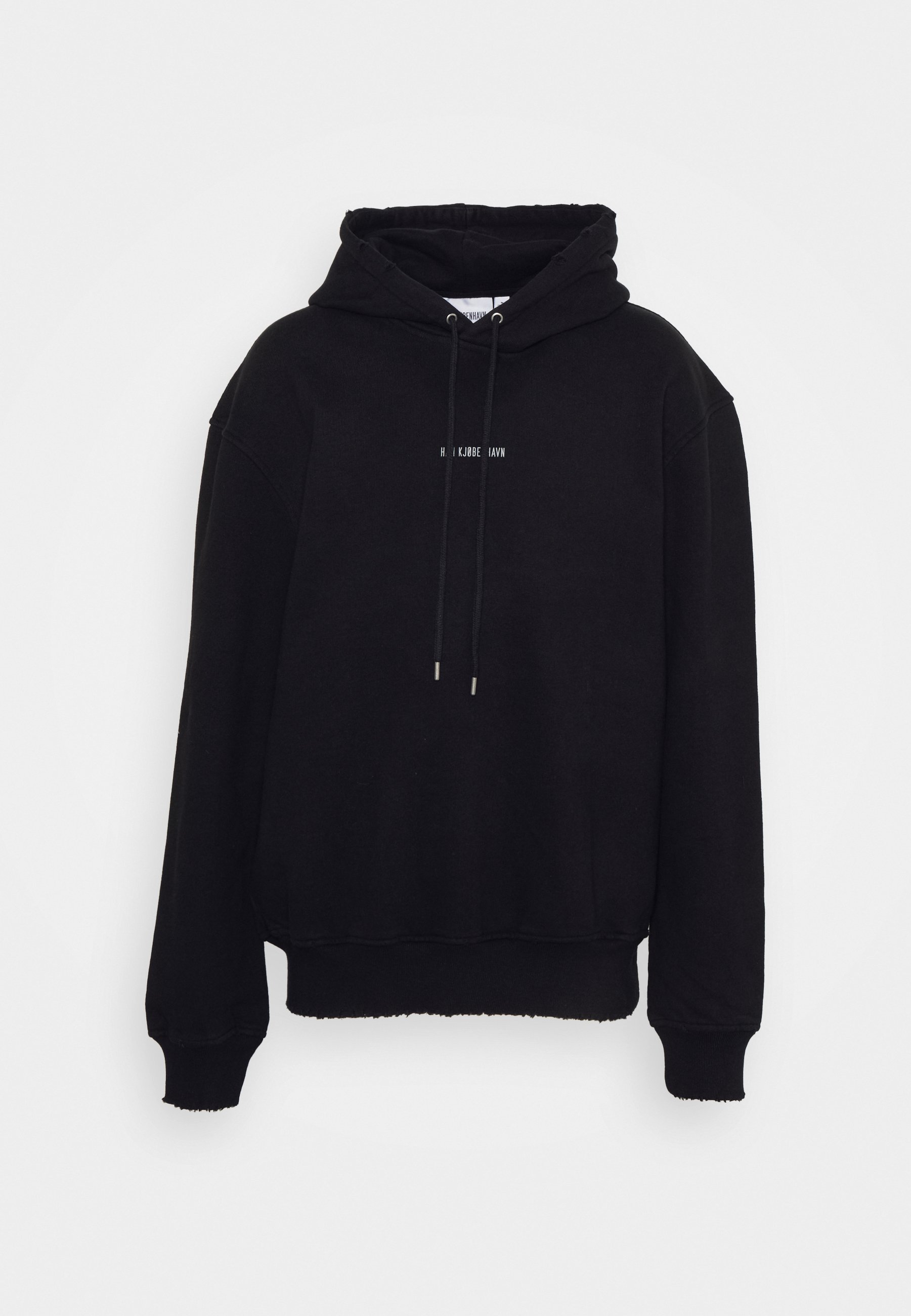distressed black hoodie