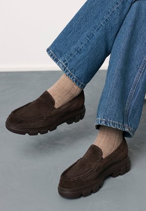 Paul Green, PAUL GREEN DAMEN - SLIPPER & MOKASSIN 1258-002 BRAUN 37 - Slipper - braun