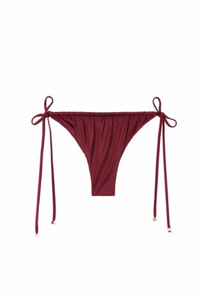 SHINY SATIN - Bas de bikini - rot c shiny satin bordeaux