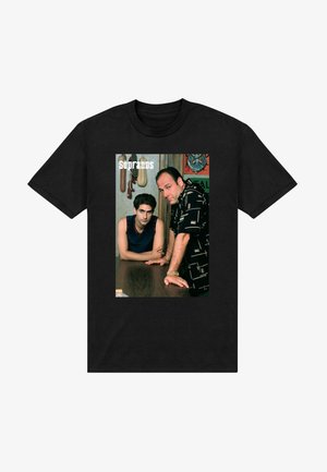 Henry Tiger SOPRANOS TONY & CHRISTOPHER - T-shirt print - black
