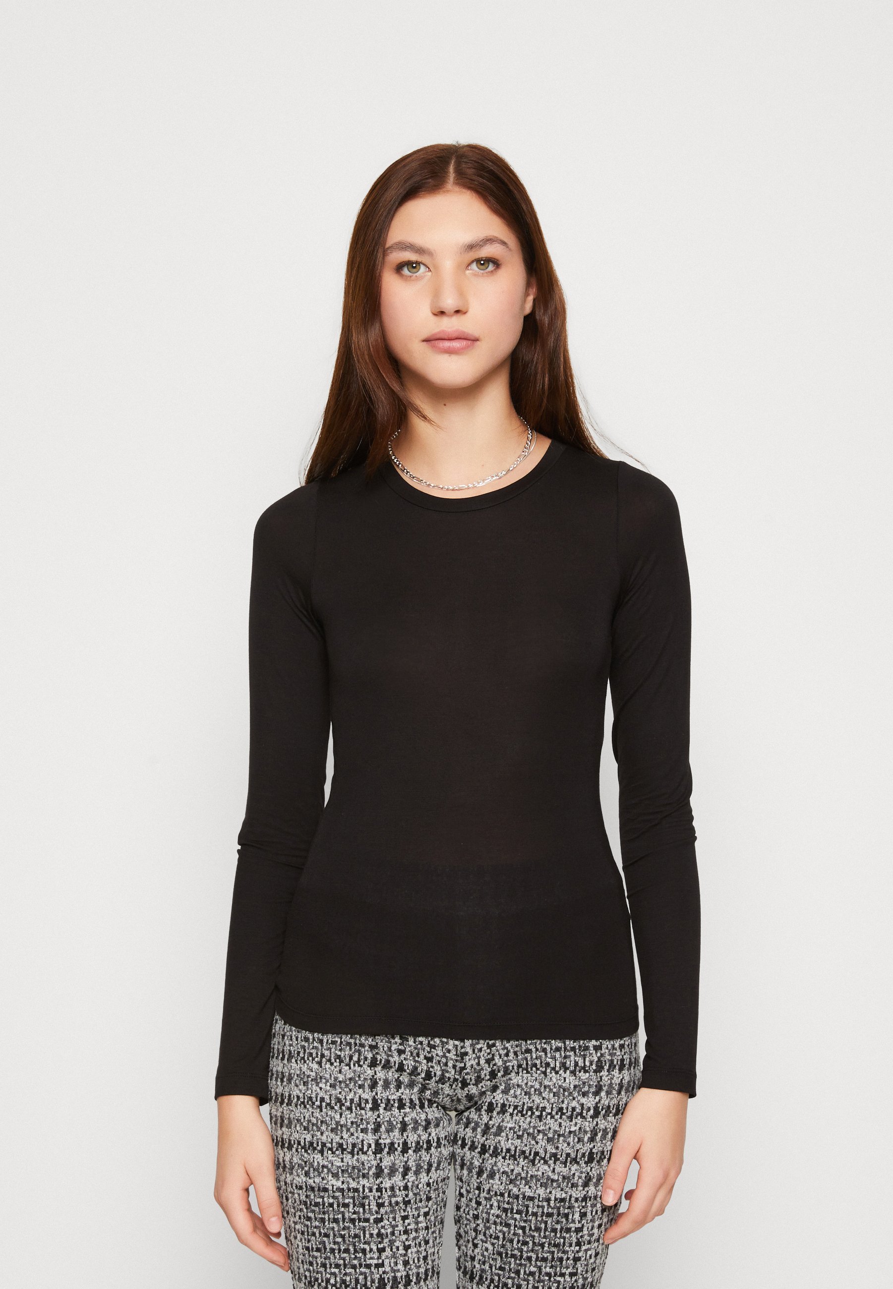 JJXX Maglietta Aderente Donna A Maniche Lunghe: Jxharmony LS Dream Oneck In Viscosa Ed Elastan, Vestibilità Slim, Colore Dream - 2