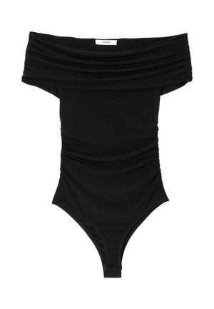 Promod, BODY COL BARDOT - T-shirt imprimé - noir