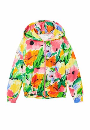 OVERSIZE FLORAL - Sweatjacke - pink