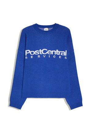 Bershka, PRINT - JUMPER - Jumper - blue