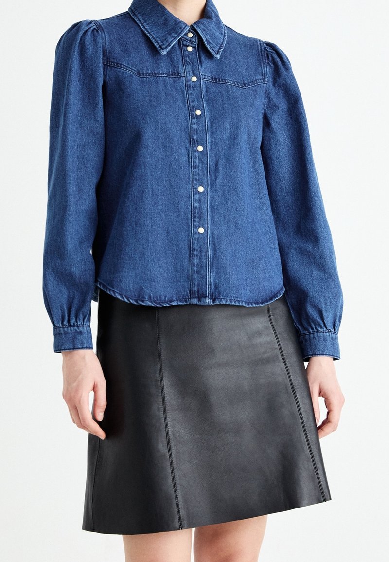 Vero Moda Blus - dark-blue denim