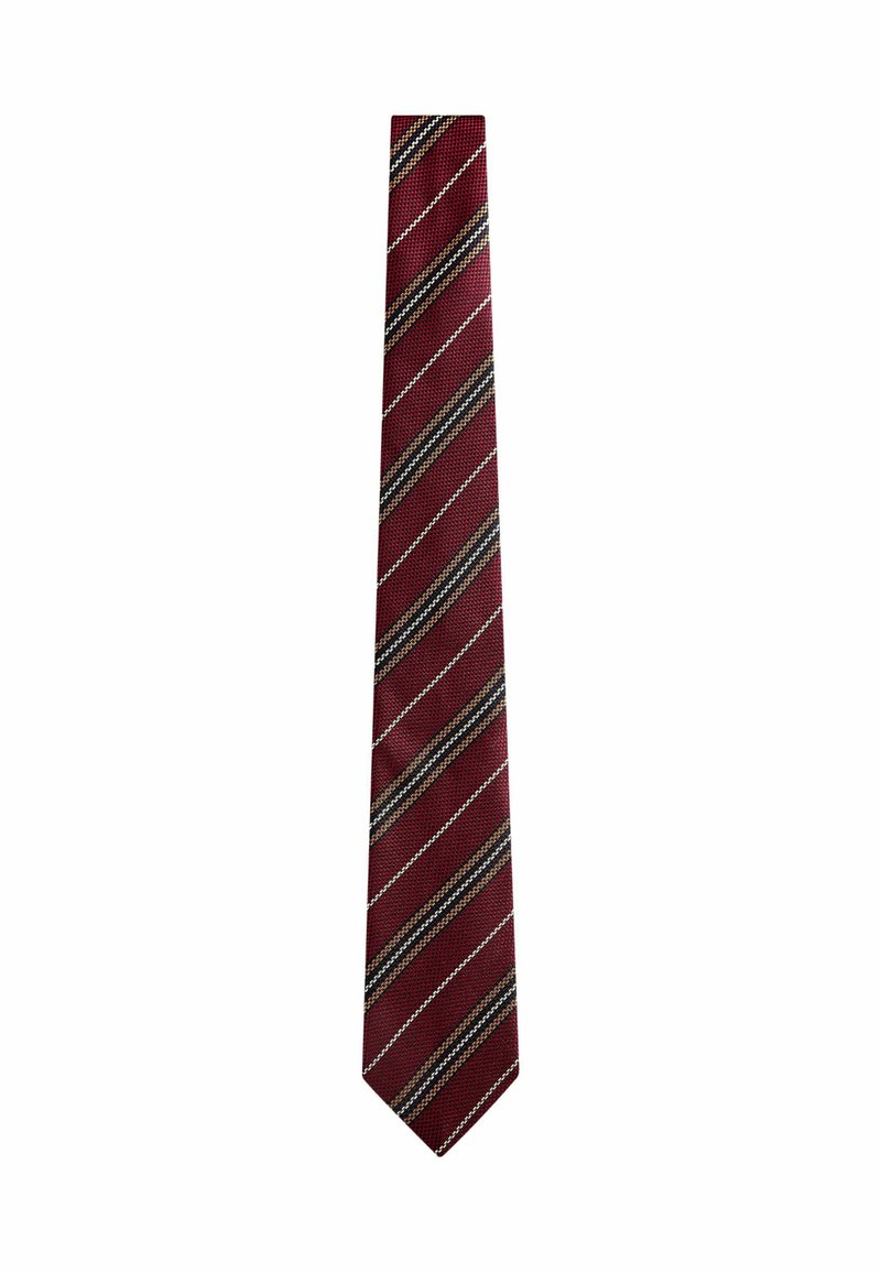 Next Cravate - burgundy red textured