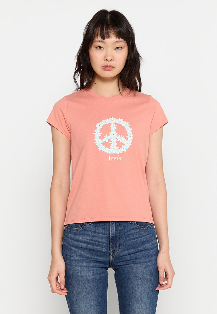 Levi’s® T-shirt print abrikoos