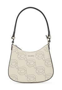 SHOULDER IKON PERFORATED ROUND - Kabelka - off white