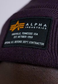 Alpha Industries CREW BEANIE UNISEX - Beanie - plum
