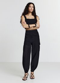 Calliope Pantalon cargo - ultrablack