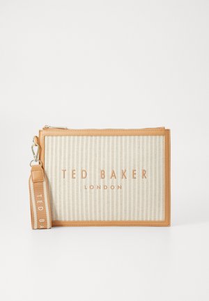 Ted Baker HAYSS STRIPED POUCH - Clutch - camel