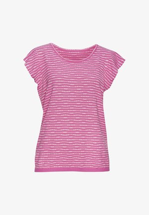 Vivance, RUNDHALS - Print T-shirt - pink creme
