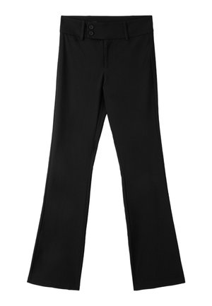Stradivarius, HIGH-WAIST BENGALINE BELL BOTTOM TROUSERS - Pantalon classique - black