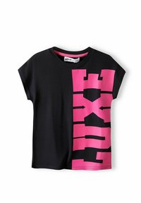 MINOTI - SHORT SLEEVE  - Marškinėliai su spaudiniu - black pink Miniatiūros vaizdas 1