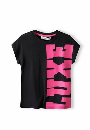 SHORT SLEEVE  - Marškinėliai su spaudiniu - black pink