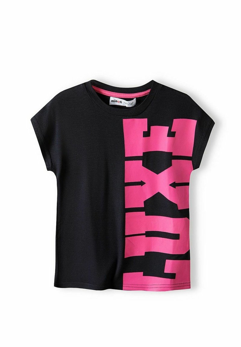 MINOTI - SHORT SLEEVE  - Marškinėliai su spaudiniu - black pink, Padidinti