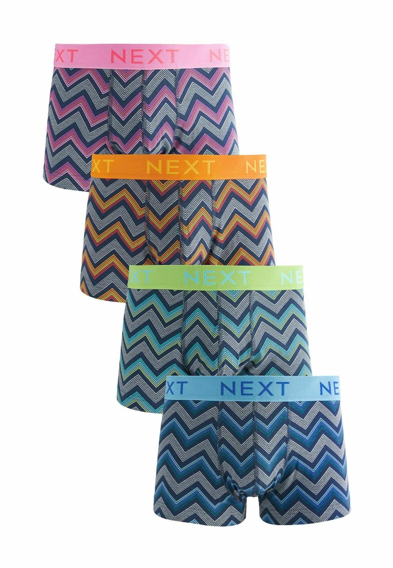 Next PATTERN FOUR PACK - Boxerkalsong - grey colour pop zig zag stripe pattern