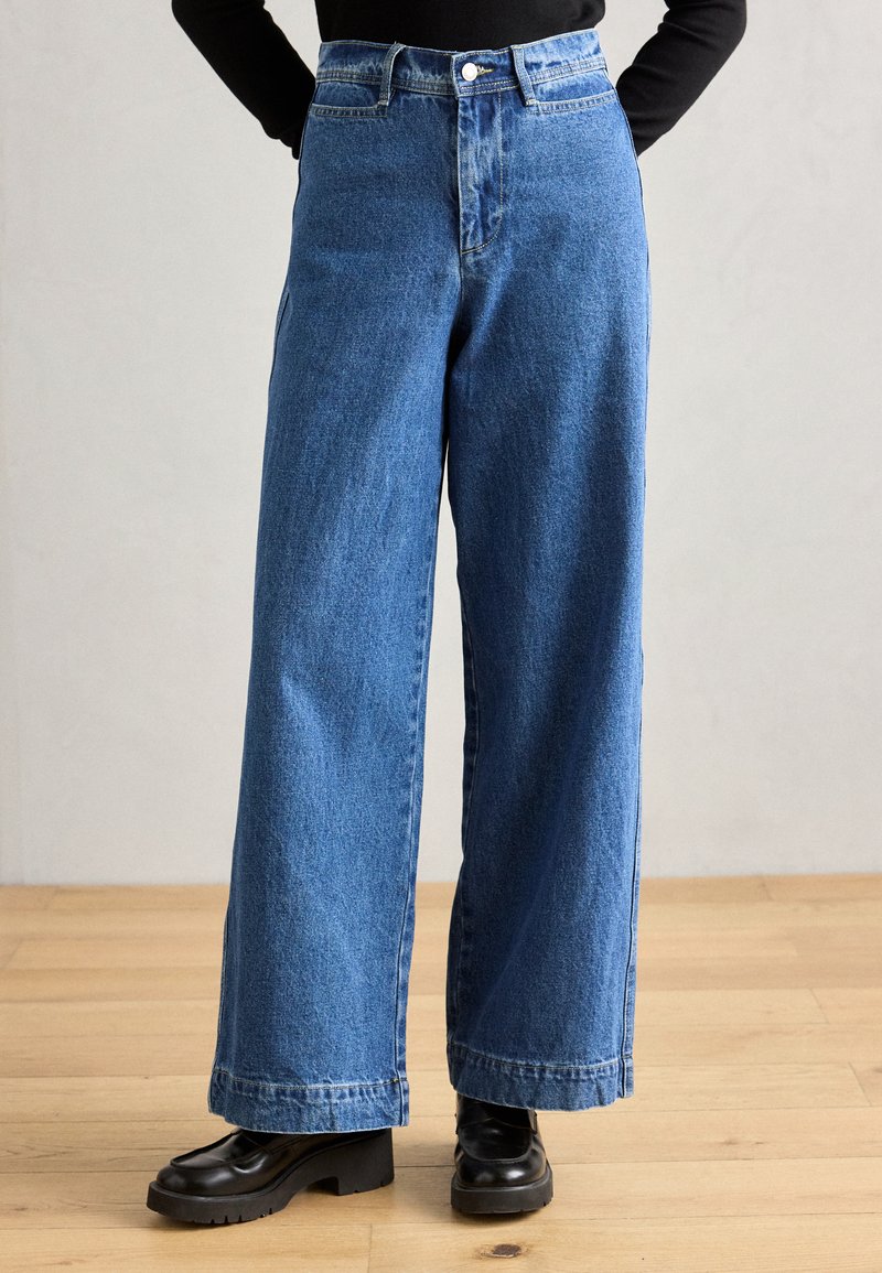 Lollys Laundry - PANTS - Wide Leg - blue, Agrandir