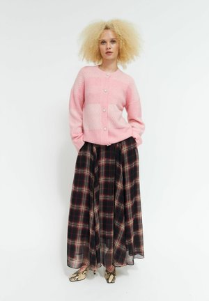 Cras, ODELLECRAS SKIRT - Jupe longue - bordeaux check