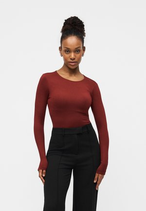 2 PACK - Camiseta de manga larga - cabernet/black