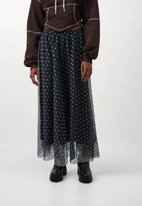 ONLY ONLPONERA DOT SKIRT - Krilo A-kroja - night sky/pumice stone