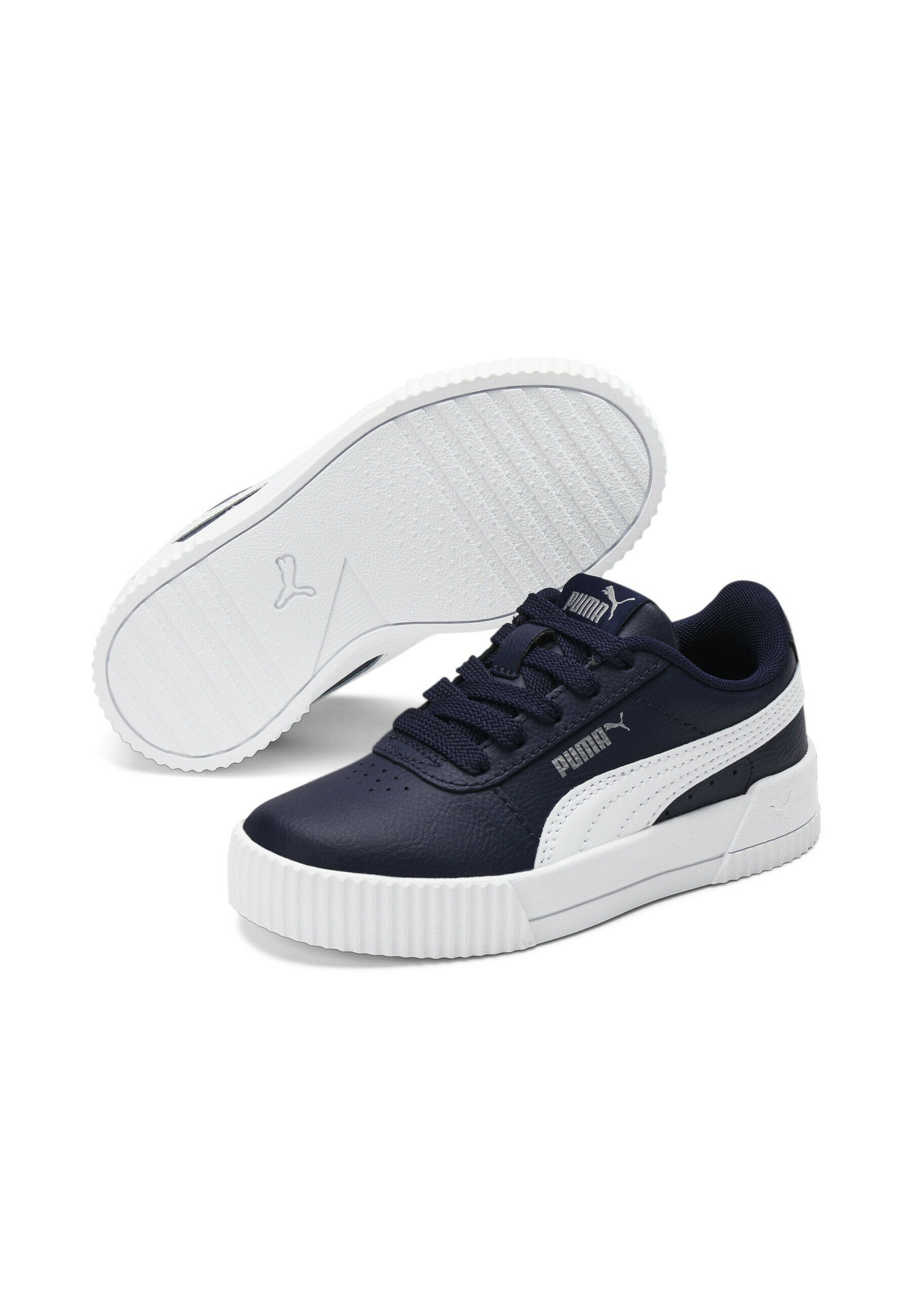 Puma CARINA L - Sneakers laag - peacoat-puma white/Blauw - Zalando.nl