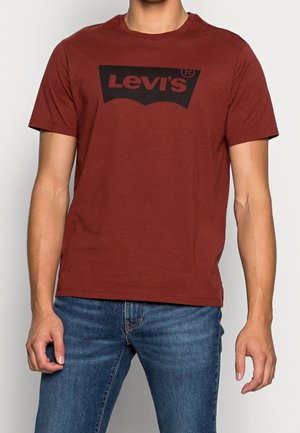 Camiseta estampada - dark red