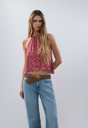 Brownie BEDRUCKTES NECKHOLDER -IM LAGENLOOK - Blusa - red