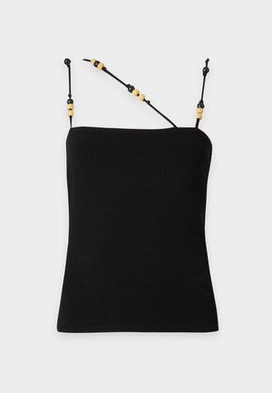Topshop, BEADED STRAP  - Débardeur - black