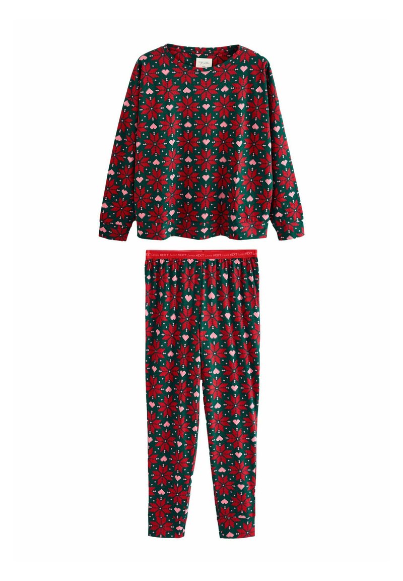 Next REGULAR FIT SET - Nachtwäsche Set - red snowflake