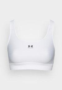 HEATGEAR MID PADLESS - Keskmiselt toetav spordirinnahoidja - white/black