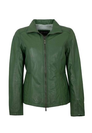 Leather jacket - salbei grün