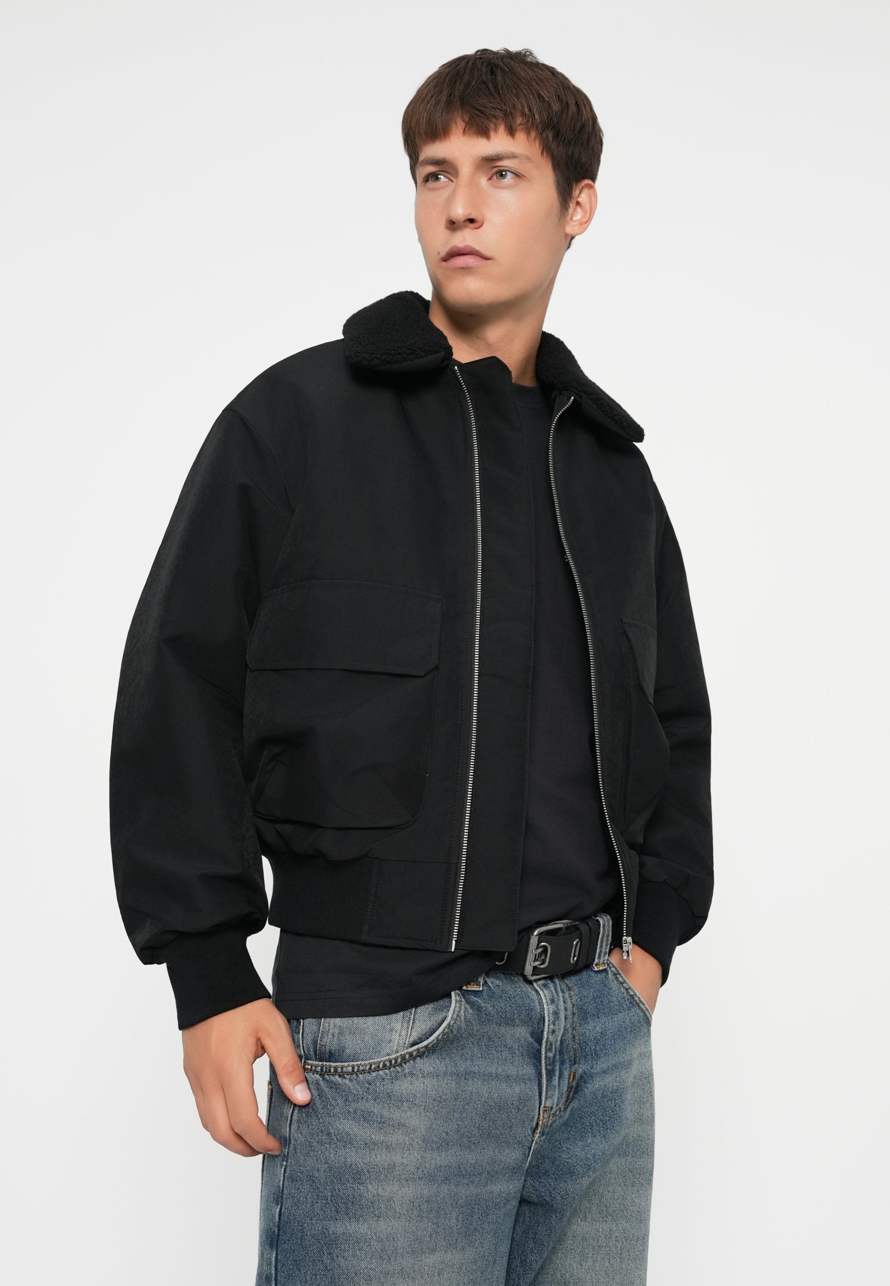 Jack & Jones JORINWOOD JACKET - Chaquetas bomber - black/negro