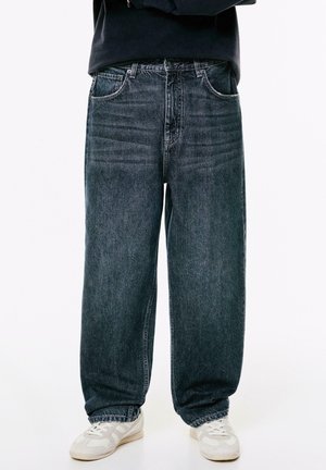 Džínsy voľného strihu - dark-blue denim
