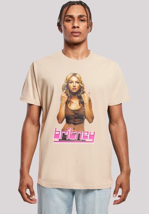 BRITNEY SPEARS - Print T-shirt - sand