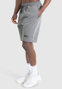 Smilodox NALE TRAINING SHORTS - Korte broeken - grau melange