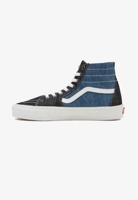 Non sélectionné, threaded denim black white