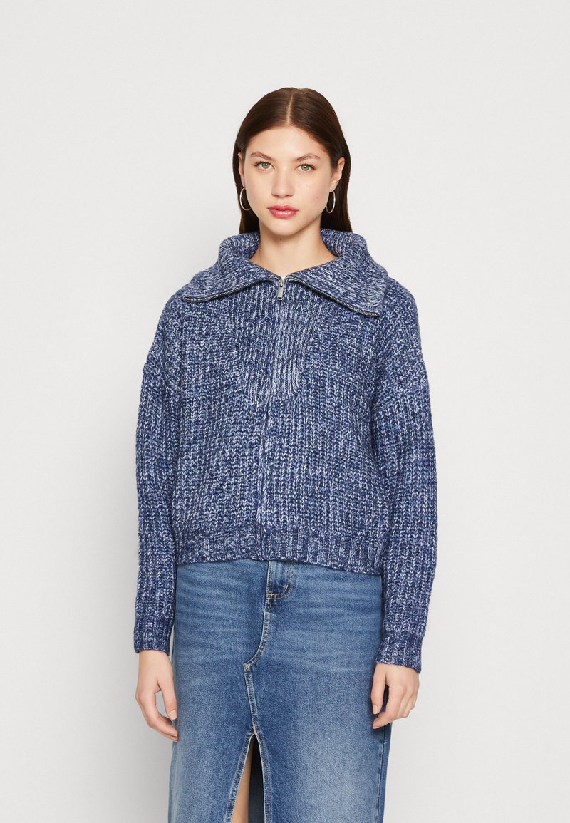 Cotton On COSY LUXE COLLAR ZIP THROUGH Cardigan winter night/blue