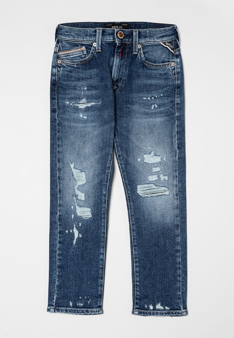 Replay Straight leg jeans blauw